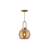 Alora Lighting Soji 8" Wide Mini Pendant with a Copper Glass Shade Aged Gold