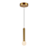 Alora Lighting Arden 2" Wide LED Wood Mini Pendant with Opal Glass Shade Brushed Gold / Opal Glass