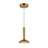 Alora Lighting Arden 6" Wide LED Wood Mini Pendant with Metal and Opal Glass Shades Brushed Gold / Opal Glass