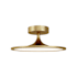 Alora Lighting Issa 8" Wide Semi-flush Ceiling Fixture Brushed Gold