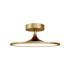 Alora Lighting Issa 8" Wide Semi-flush Ceiling Fixture Brushed Gold