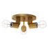 Alora Lighting Claire 3 Light 12" Wide Flush Mount Ceiling Fixture Aged Gold