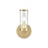Alora Lighting Revolve 9" Tall Bathroom Sconce Natural Brass