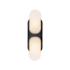 Alora Lighting Odin 2 Light 4" Tall Bathroom Sconce Urban Bronze / Alabaster