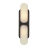 Alora Lighting Odin 2 Light 4" Tall Bathroom Sconce Urban Bronze / Alabaster