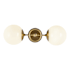Alora Lighting Fiore 18" Tall Bathroom Sconce Brushed Gold / Glossy Opal Glass