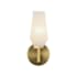 Alora Lighting Krysta 5" Tall Bathroom Sconce Brushed Gold / Opal Glass
