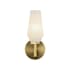 Alora Lighting Krysta 10" Tall Bathroom Sconce Brushed Gold / Opal Glass