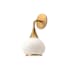Alora Lighting Hazel 13" Tall Bathroom Sconce with Opal Glass Shade Aged Gold