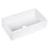 Altair Kosula 36" Farmhouse Single Basin Porcelain Kitchen Sink Glossy White