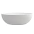Altair Cacciar 67" Free Standing Solid Surface Soaking Tub with Center Drain, Drain Assembly, and Overflow Matte White
