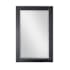 Altair Ivy 24"W x 36"H Rectangular Beveled Wood Framed Wall Mounted Bathroom Mirror Black Oak
