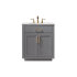 Altair Ivy 30" Free Standing Single Basin Vanity Set with Cabinet and Marble Vanity Top Gray