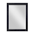 Altair Ivy 27-5/16"W x 36"H Rectangular Beveled Wood Framed Wall Mounted Bathroom Mirror Black Oak