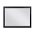 Altair Ivy 48"W x 36"H Rectangular Beveled Wood Framed Wall Mounted Bathroom Mirror Black Oak