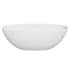 Altair Euston 65" Free Standing Solid Surface Soaking Tub with Center Drain, Drain Assembly, and Overflow Matte White