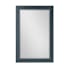 Altair Maribella 24"W x 36"H Rectangular Beveled Wood Framed Wall Mounted Bathroom Mirror Classical Blue