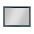 Altair Maribella 48"W x 36"H Rectangular Beveled Wood Framed Wall Mounted Bathroom Mirror Classical Blue