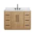 Altair Bellavia 48" Free Standing Single Basin Vanity Set with Cabinet and Engineered Stone Vanity Top Weathered Fir