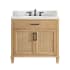 Altair Solana 36" Free Standing Single Basin Vanity Set with Cabinet and Quartz Vanity Top Weathered Fir
