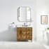 Altair Clara 36" Free Standing Single Basin Vanity Set with Cabinet and Quartz Vanity Top Weathered Brown