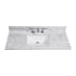 Altair Oristano 49" Marble Vanity Top with Backsplash Italian Carrara White