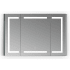 Altair Bojano 48" x 32" Lighted Frameless Triple Door Medicine Cabinet with Touch-Sensor and Soft-Close Hinges Mirrored