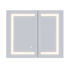 Altair Hemnes 35-13/16" x 30" Lighted Frameless Double Door Medicine Cabinet No Frame