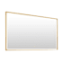 Altair Apollo 84"W x 42"H Rectangular Flat Aluminum Framed Wall Mounted Bathroom Mirror with LED Lighting Brushed Gold