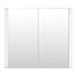 Altair Serra 36" x 32" Lighted Frameless Double Door Medicine Cabinet No Frame