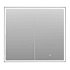 Altair Fenice 36" x 32" Lighted Framed Double Door Medicine Cabinet Matte Black