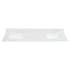 Altair Arbios 72" Quartz Vanity Top with Backsplash Calacatta White