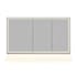 Altair Hesili 48" x 28" Lighted Frameless Triple Door Medicine Cabinet No Frame