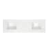 Altair Ceres 73" Engineered Stone Vanity Top with Backsplash Grain White
