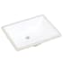 Altair Pireas 20-5/16" Rectangular Ceramic Undermount Bathroom Sink with Overflow White