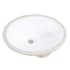 Altair Lily 18-5/16" Oval Ceramic Undermount Bathroom Sink with Overflow White