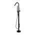 Altair Marina Floor Mounted Tub Filler with Built-In Diverter - Includes Hand Shower Matte Black