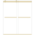 Altair Marcelo 76" High x 64" Wide Bypass Frameless Shower Door with Clear Glass Brushed Gold