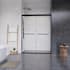 Altair Ennis 76" High x 60" Wide Bypass Framed Shower Door with Clear Glass Matte Black