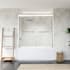 Altair Ennis 58" High x 60" Wide Bypass Framed Tub Door with Clear Glass Polished Chrome
