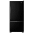Amana 30 Inch Wide 18.7 Cu. Ft. Bottom Mount Refrigerator with Adjustable Door Bins Black