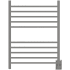 Amba Radiant 23-5/8"W x 31-1/2"H 120 V Plug-In/Hardwired Stainless Steel Towel Warmer with 10 Bars and Mounting Hardware Brushed Stainless