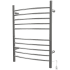 Amba Radiant 23-5/8"W x 31-7/8"H 120 V Plug-In/Hardwired Stainless Steel Towel Warmer with Mounting Hardware and 10 Bars Brushed