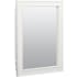 American Pride Deerfield 16" x 22" Single Door Medicine Cabinet with White Painted Wood Frame White