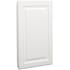American Pride Raised Panel 16" x 26" Single Door Medicine Cabinet with White Raised Panel Door White