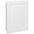 American Pride Raised Panel 16" x 20" Single Door Medicine Cabinet with White Raised Panel Door and Glass Shelves White