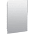 American Pride Horizon 16" x 22" Single Door Medicine Cabinet with Polished Edge Mirror and Glass Shelves White
