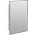American Pride Vista 16" x 22" Single Door Medicine Cabinet with Stainless Steel Framed Mirror and Glass Shelves White
