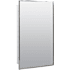 American Pride Vista 16" x 26" Single Door Medicine Cabinet with Stainless Steel Framed Mirror and Glass Shelves White