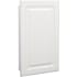 American Pride Raised Panel 16" x 26" Single Door Medicine Cabinet with White Raised Panel Door and Glass Shelves White